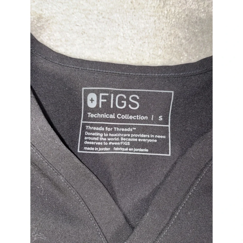 figs scrub set Catarina top (s) & zamora joggers (xs/p) black